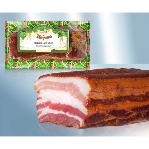 Сало по-украински копченое с чесноком